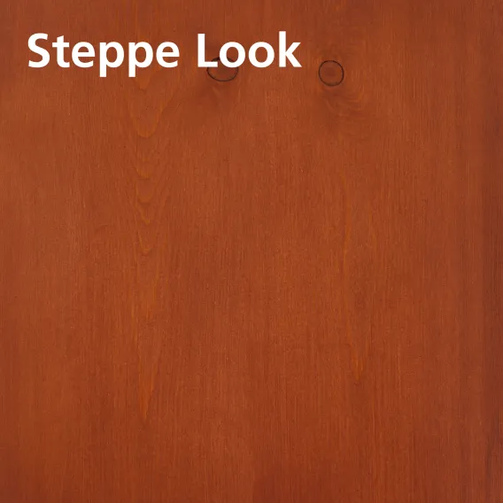 Oiled wood swatch of DuroGrit Steppe Look on pine with description