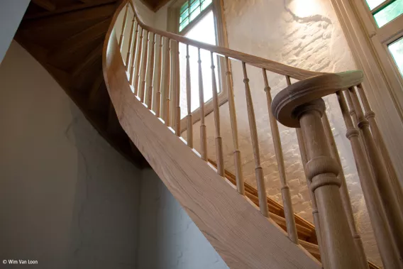 Elegant staircase with balluster