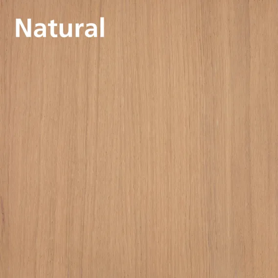 Oiled wood swatch of Oil Plus 2C Natural on oak with description