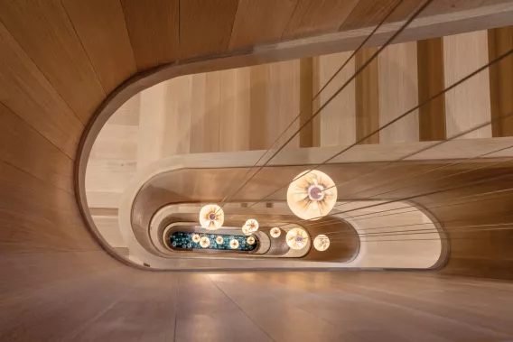 Staircase shot from above