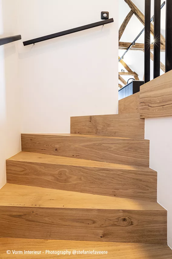 Wooden staircase